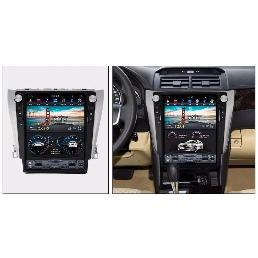 Автомобильная магнитола Chogath с вертикальным экраном 12 1 дюйма Android 7 GPS для Toyota Camry