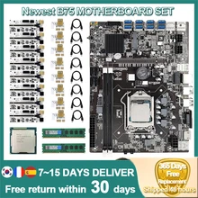 ETH-B75 Mining Motherboard with cpu USB 3.0 to PCIE VER010-X Riser Card Support 8 GPU PCI-E 1x 16x Video Cards Miner Rig
ETH-B75 Mining Motherboard with cpu USB 3.0 to PCIE VER010-X Riser Card Support 8 GPU PCI-E 1x 16x Video Cards Miner Rig