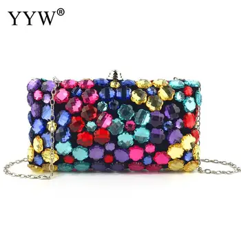 Luxury Women Colorful Crystal Clutches Handbags Flannelette Floral Evening Bags with Chain Card Holder Wedding Purse Ladies Gift
Luxury Women Colorful Crystal Clutches Handbags Flannelette Floral Evening Bags with Chain Card Holder Wedding Purse Ladies Gift