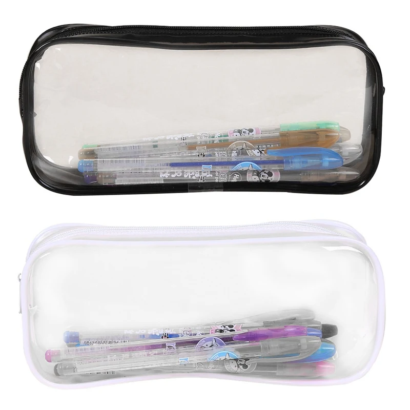 1PC Transparent Pencil Bag PVC Zipper Pencil Case Large Capacity Pencil Box for Student Stationery
1PC Transparent Pencil Bag PVC Zipper Pencil Case Large Capacity Pencil Box for Student Stationery