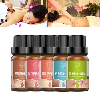 

10ml Ginger Massage Essential Oil Rose Lavender Oil Tea Tree Skin Care Promote Sleep Body Relax Aromatherapy Oil