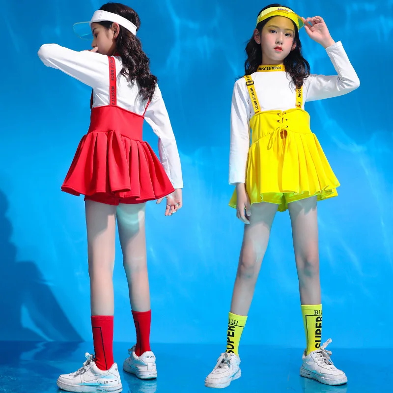 Children Hip Hop Clothing White Turtleneck Tank Top Crop Suspender Skirt Mini for Girl Jazz Dance Costume Set Clothes Streetwear
Children Hip Hop Clothing White Turtleneck Tank Top Crop Suspender Skirt Mini for Girl Jazz Dance Costume Set Clothes Streetwear
