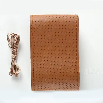 38cm DIY Genuine Leather Car Steering Wheel Cover With Needles And Thread Hand Sewing Steering Wheel Handle 
38cm DIY Genuine Leather Car Steering Wheel Cover With Needles And Thread Hand Sewing Steering Wheel Handle