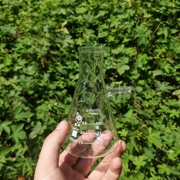 Filtering flask with side tubulature,Capacity 125ml,Triangle flask with tubules,Filter Erlenmeyer bottle
Filtering flask with side tubulature,Capacity 125ml,Triangle flask with tubules,Filter Erlenmeyer bottle