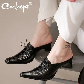 Coolcept Real Leather Women Sandals Lacing Retro Thick Heel Women Shoes Square Heel Sewing Party Casual Footwear Size 34-39
Coolcept Real Leather Women Sandals Lacing Retro Thick Heel Women Shoes Square Heel Sewing Party Casual Footwear Size 34-39