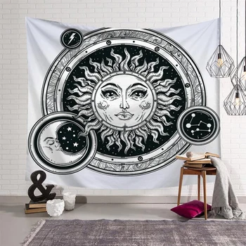Psychedelic Moon Sun Wall Hanging Beach Towel Art Nordic Tapestry Bohemian Polyester Mandala Pattern Blanket Cover Home Decor
Psychedelic Moon Sun Wall Hanging Beach Towel Art Nordic Tapestry Bohemian Polyester Mandala Pattern Blanket Cover Home Decor