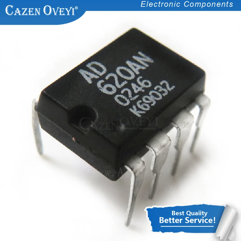 10 шт./лот AD620ANZ DIP-8 AD620AN AD620A AD620 в наличии | Электронные компоненты и принадлежности