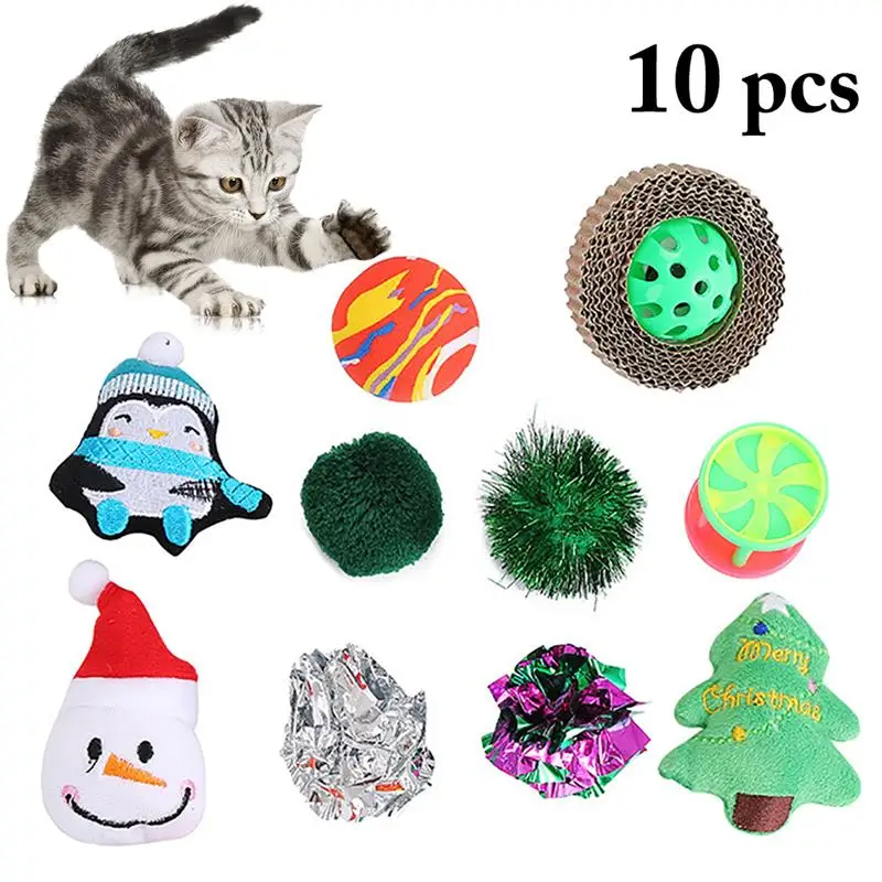 6/10pcs Cute Cat Interactive Toy Ball With Small Bell Funny Ball Toys Plastic Artificial Colorful Cat Christmas Toy Pet Supplies
6/10pcs Cute Cat Interactive Toy Ball With Small Bell Funny Ball Toys Plastic Artificial Colorful Cat Christmas Toy Pet Supplies