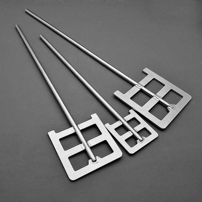 

1pc Lab Stainless Steel Frame Paddle with Leaf-width 40mm or 120mm Stirring Blade SUS304 Dispersion Anchor Paddle