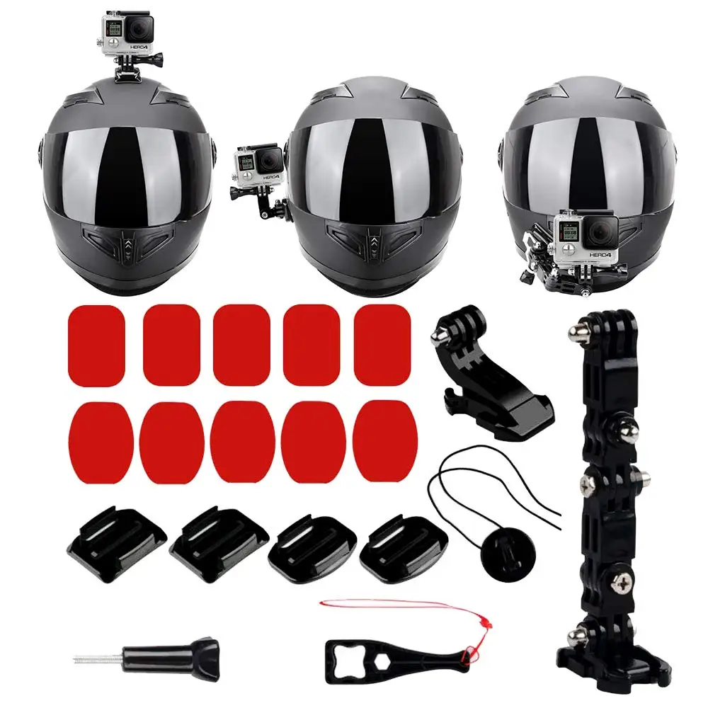 Motorcycle Helmet Chin Swivel 3 Way Pivots Rotation Mount Kit For GoPro Hero 7 6 5 4 3, Hero Black, Session, Xiaomi Yi
Motorcycle Helmet Chin Swivel 3 Way Pivots Rotation Mount Kit For GoPro Hero 7 6 5 4 3, Hero Black, Session, Xiaomi Yi