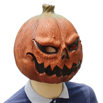 

Halloween Mask Pumpkin Scarecrow Mask Creepy Latex Realistic Crazy Rubber Super Creepy Party Halloween Costume pumpkin Mask toy