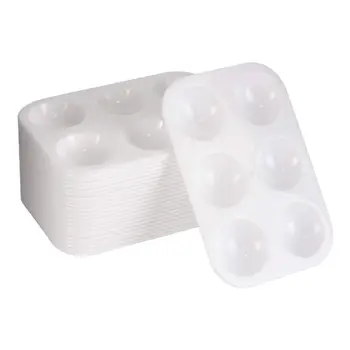 24 Pieces Plastic Paint Palettes 6 Well Rectangular Watercolor Palette Painting Tray, White
24 Pieces Plastic Paint Palettes 6 Well Rectangular Watercolor Palette Painting Tray, White