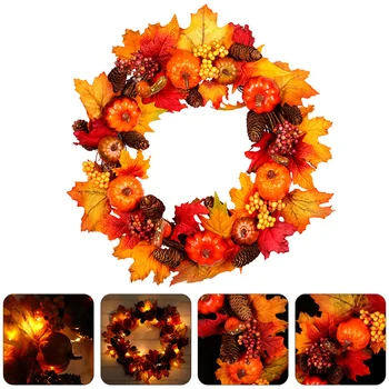 1pc Garland Delicate Creative Maple Leaf Pumpkin Exquisite Wreath for Christmas Family Party Door Indoor Outdoor 
1pc Garland Delicate Creative Maple Leaf Pumpkin Exquisite Wreath for Christmas Family Party Door Indoor Outdoor