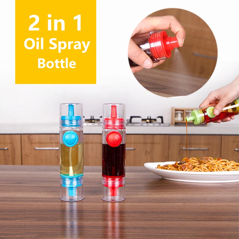 2 in 1 Oil Spray Bottle Cooking BBQ Sprayer Seasoning Bottle Oil Bottle Vinegar Spray Bottle Kitchen Cooking Baking Cake Tool
2 in 1 Oil Spray Bottle Cooking BBQ Sprayer Seasoning Bottle Oil Bottle Vinegar Spray Bottle Kitchen Cooking Baking Cake Tool