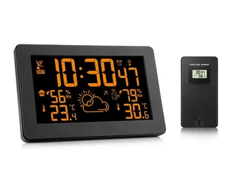 Protmex PT3378A Alarm Clock Wireless Weather Station Temperature Humidity Sensor LCD Display Weather Forecast Clock In/outdoor
Protmex PT3378A Alarm Clock Wireless Weather Station Temperature Humidity Sensor LCD Display Weather Forecast Clock In/outdoor