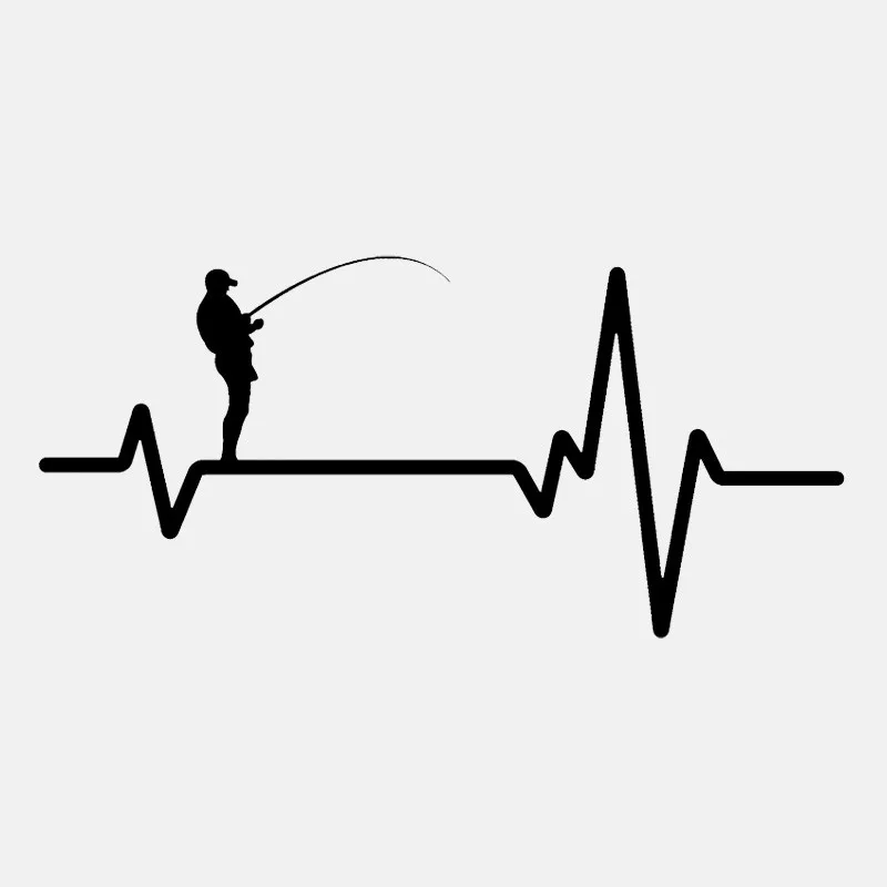 Hot Personality Car Stickers Fishing Deep Sea Man Heartbeat KK Vinyl Decals Motorcycle Waterproof PVC 17cm X 8cm
Hot Personality Car Stickers Fishing Deep Sea Man Heartbeat KK Vinyl Decals Motorcycle Waterproof PVC 17cm X 8cm