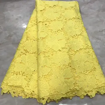 Yellow 2019 Latest African Embroidery Tulle Lace Fabrics High Quality Stones French Milk Silk Lace Fabric For Party Dress 5 Yard
Yellow 2019 Latest African Embroidery Tulle Lace Fabrics High Quality Stones French Milk Silk Lace Fabric For Party Dress 5 Yard