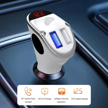 BT Car Transmitter with Earphone BT Headset Car Charger QC3.0 FM Transmitter Car Kit with Wireless Calling Headset
BT Car Transmitter with Earphone BT Headset Car Charger QC3.0 FM Transmitter Car Kit with Wireless Calling Headset