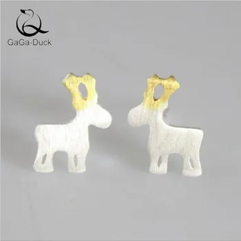 New Fashion Jewelry Personality Cute Animal 925 Sterling Silver Brushed Little Deer Small Fresh Anti-allergic Earrings E209
New Fashion Jewelry Personality Cute Animal 925 Sterling Silver Brushed Little Deer Small Fresh Anti-allergic Earrings E209