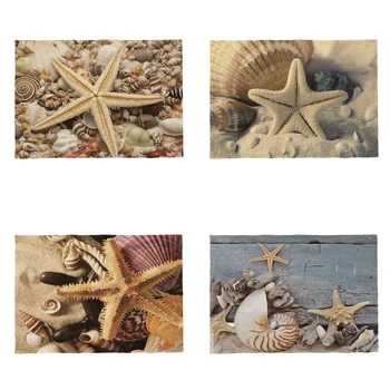 Beautiful Sea Animals Msntel De Mesa Starfish Conch Scallop Glasses Nautilus Shell Tablecloths Polyester Linen Kitchen Placemat
Beautiful Sea Animals Msntel De Mesa Starfish Conch Scallop Glasses Nautilus Shell Tablecloths Polyester Linen Kitchen Placemat