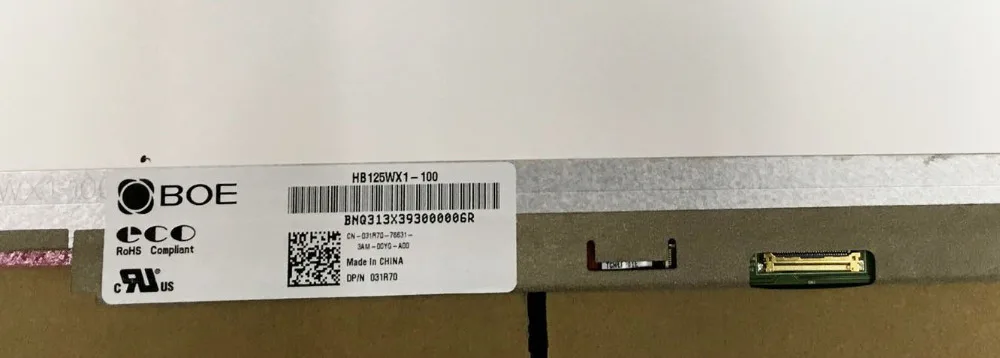 Laptop Matrix 12.5" LED LCD Screen for Dell Latitude E7240 031R70 DP/N 31R70 HB125WX1-100 HB125WX1 100 30PIN Display Replacement
Laptop Matrix 12.5" LED LCD Screen for Dell Latitude E7240 031R70 DP/N 31R70 HB125WX1-100 HB125WX1 100 30PIN Display Replacement