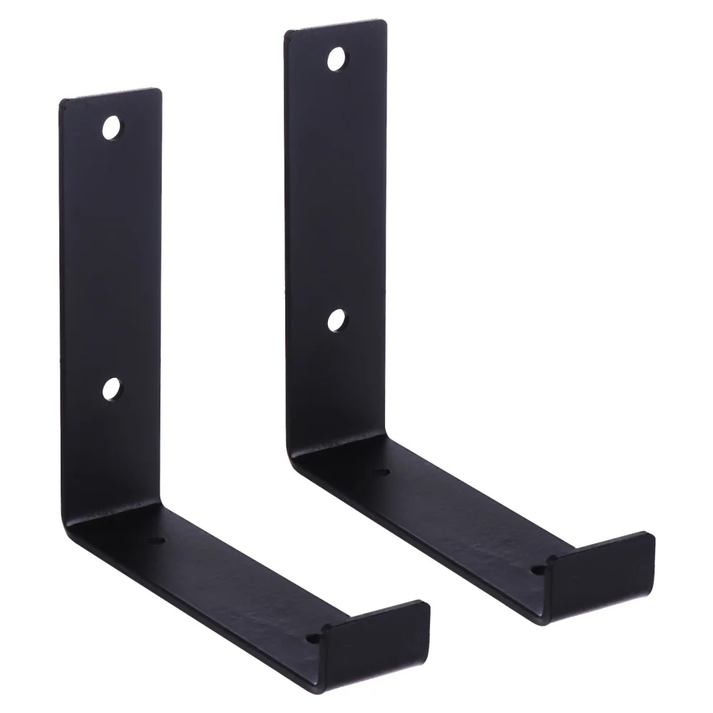 2 pcs L-shaped Iron Black Wall Mounted Bookshelf Bracket Plate Bracket Shelf Support for Home
2 pcs L-shaped Iron Black Wall Mounted Bookshelf Bracket Plate Bracket Shelf Support for Home