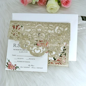 Cordially Inviting- Champagne Glitter Laser Cut Wedding Invitation DIY Printable Sprinkle Invitations for Quinceanera Party
Cordially Inviting- Champagne Glitter Laser Cut Wedding Invitation DIY Printable Sprinkle Invitations for Quinceanera Party