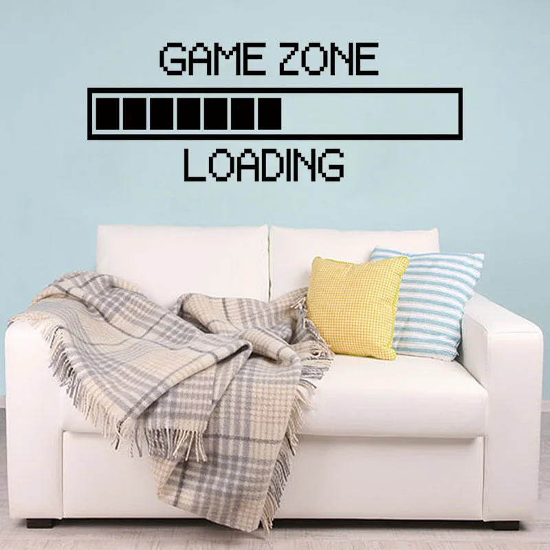 Game Room Home Decor Computer Video Game Zone Loading Decal Wall Quote Mural Gamer Sign Vinyl Wall Sticker Playroom Decor
Game Room Home Decor Computer Video Game Zone Loading Decal Wall Quote Mural Gamer Sign Vinyl Wall Sticker Playroom Decor