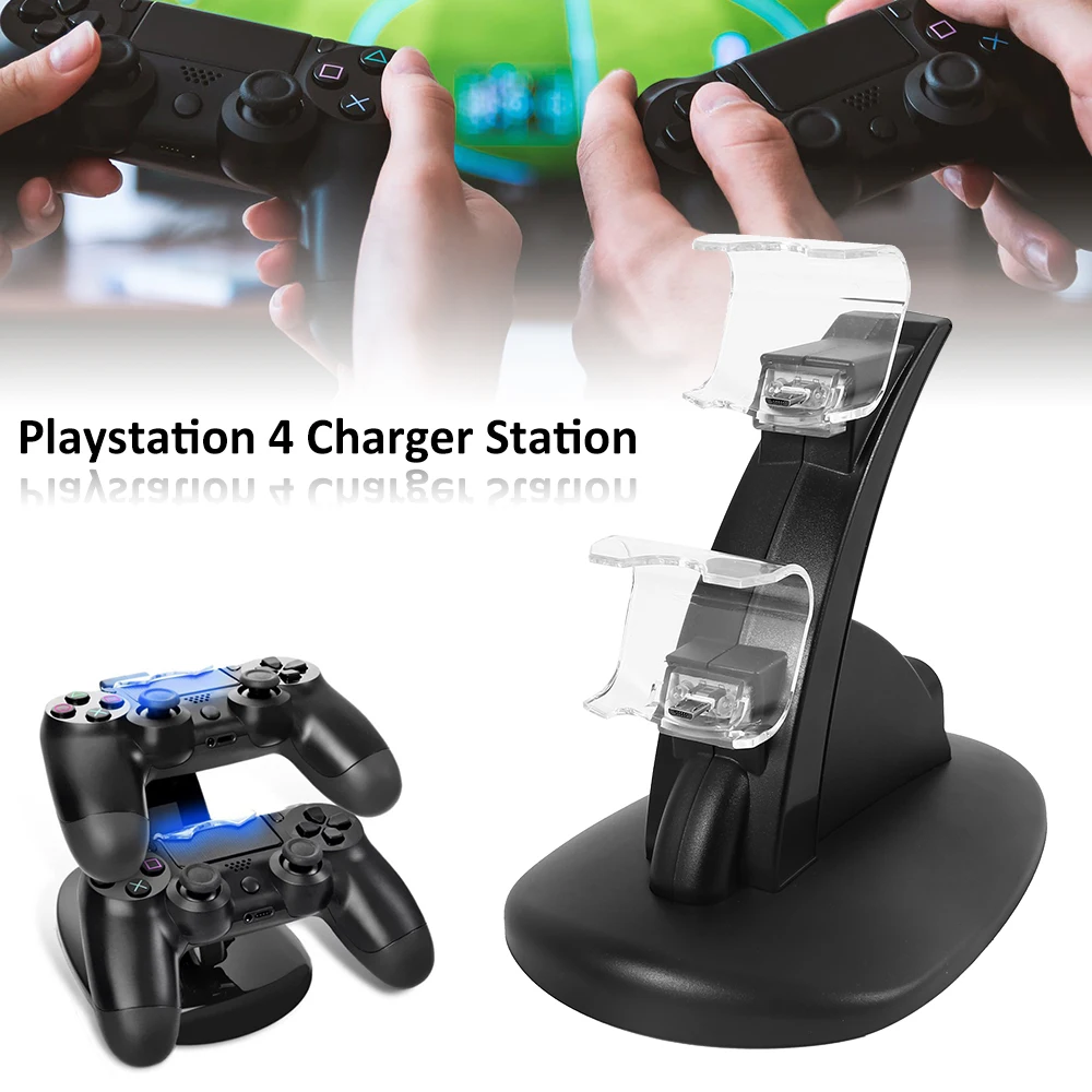 Controller Charger Dock LED Dual USB PS4 Charging Stand Station Cradle for Sony Playstation 4 PS4 / PS4 Pro /PS4 Slim Controller
Controller Charger Dock LED Dual USB PS4 Charging Stand Station Cradle for Sony Playstation 4 PS4 / PS4 Pro /PS4 Slim Controller