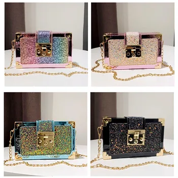 Women Luxury Handbag Designer Multicolor Sequins Shoulder Bag Hot Ins Popular Female Holiday PU Leather Messenger Crossbody Bag 
Women Luxury Handbag Designer Multicolor Sequins Shoulder Bag Hot Ins Popular Female Holiday PU Leather Messenger Crossbody Bag