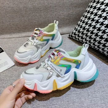 Women Platform Sneakers 2020 Summer Designers Fashion Old Dad Shoes Woman Chunky Casual Shoes Tennis Female Basket Trainers 5cm 
Women Platform Sneakers 2020 Summer Designers Fashion Old Dad Shoes Woman Chunky Casual Shoes Tennis Female Basket Trainers 5cm