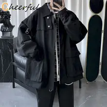 jacket male student Korean loose casual trend multi-pocket all-match Hong Kong style coat men women retro cool top 
jacket male student Korean loose casual trend multi-pocket all-match Hong Kong style coat men women retro cool top