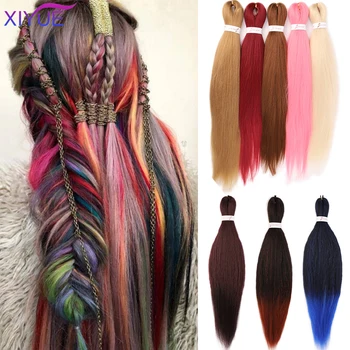 XIYUE Pre Stretched Braiding Hair Easy Braid Hair Synthetic Braiding Hair Extensions Ombre 26 Inches Free Gift
XIYUE Pre Stretched Braiding Hair Easy Braid Hair Synthetic Braiding Hair Extensions Ombre 26 Inches Free Gift