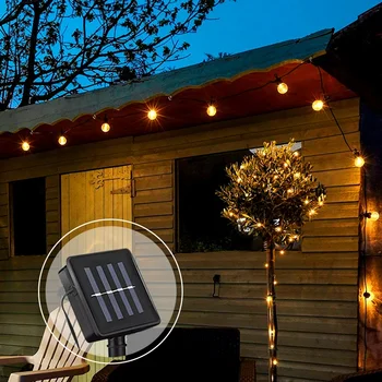 Solar Power Wall Light 2.5M 5M 10/20 LED Bulbs String Garland Outdoor Lighting Waterproof Balcony Party Christmas Decoration 
Solar Power Wall Light 2.5M 5M 10/20 LED Bulbs String Garland Outdoor Lighting Waterproof Balcony Party Christmas Decoration