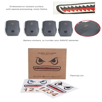 1 Set Mavic Mini Mavic Air Body Sticker Aircraft Shark Sticker Adhesive Decals Skin Mavic Pro /Mavic 2/Mavic Air 2 Accessories
1 Set Mavic Mini Mavic Air Body Sticker Aircraft Shark Sticker Adhesive Decals Skin Mavic Pro /Mavic 2/Mavic Air 2 Accessories
