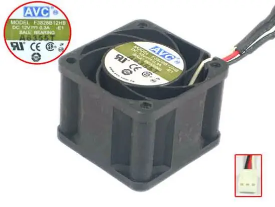 Серверный охлаждающий вентилятор AVC F3828B12HB, постоянный ток 12 В, 0,3 а, 38x38x28 мм, 3-проводной
Серверный охлаждающий вентилятор AVC F3828B12HB, постоянный ток 12 В, 0,3 а, 38x38x28 мм, 3-проводной