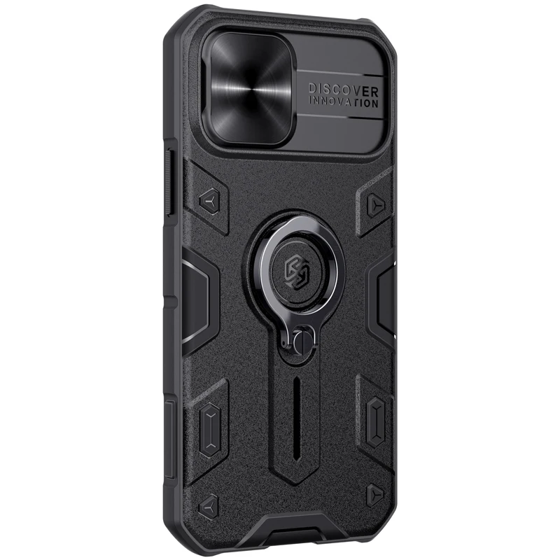 For Iphone 12 pro Case Military Grade Case with Stand Kickstand Ring and Slide Camera Cover(Black)
For Iphone 12 pro Case Military Grade Case with Stand Kickstand Ring and Slide Camera Cover(Black)