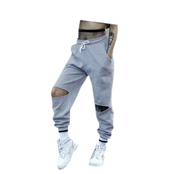 Women Hip Hop High Waist Hole Trousers Pant
Women Hip Hop High Waist Hole Trousers Pant