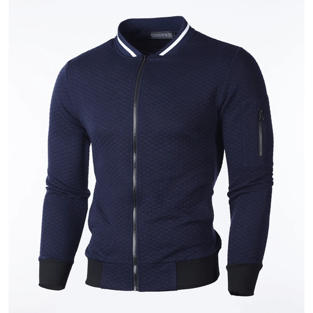 Stand Collar Solid Jacket Autumn Long Sleeve Zipper Slim Male Coat Casual Plaid Jackets Plus Size Outwear Clothes Veste Homme
Stand Collar Solid Jacket Autumn Long Sleeve Zipper Slim Male Coat Casual Plaid Jackets Plus Size Outwear Clothes Veste Homme