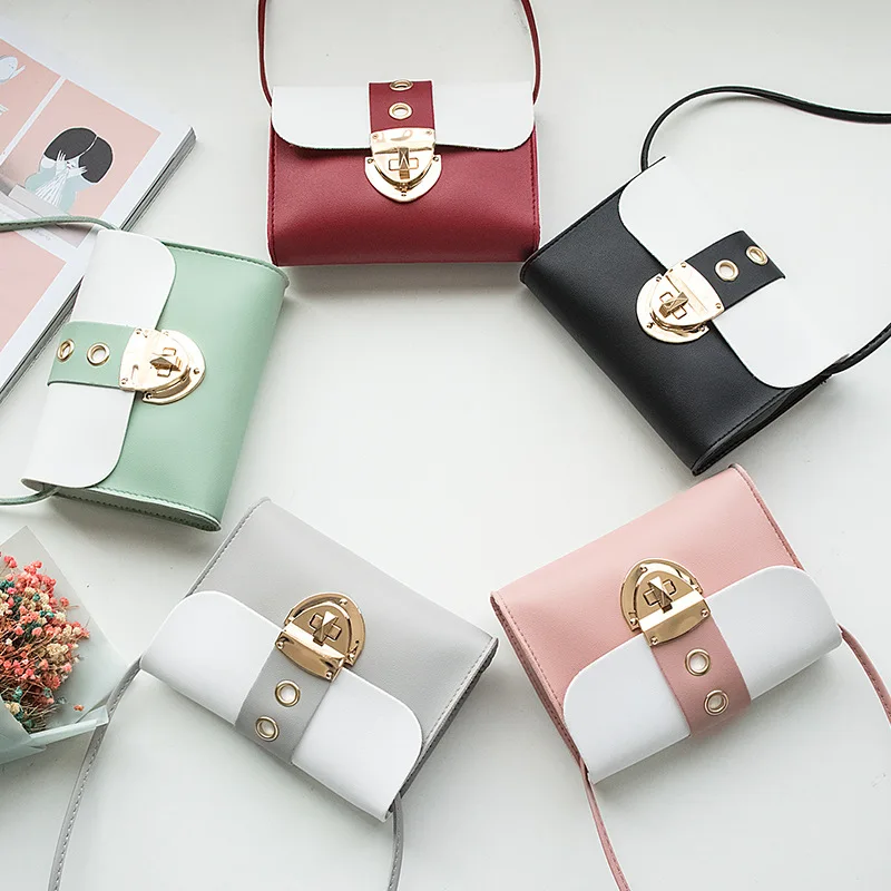 Korean-style Women's Contrast Color Textured Hardware Lock Bag 2019 Summer And Autumn New Style Single-shoulder Crossbody Bag
Korean-style Women's Contrast Color Textured Hardware Lock Bag 2019 Summer And Autumn New Style Single-shoulder Crossbody Bag