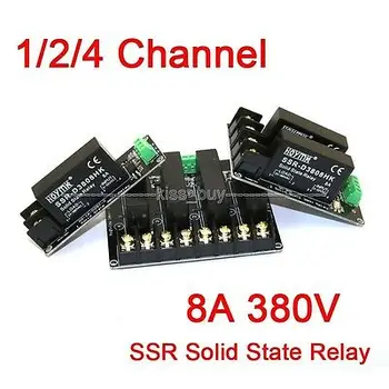 380V 8A 1/2/4 Channel Solid State Relay Module Board OMRON SSR AVR High Low Level Trigger Trigger Switch Controller
380V 8A 1/2/4 Channel Solid State Relay Module Board OMRON SSR AVR High Low Level Trigger Trigger Switch Controller