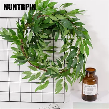 Artificial Willow Leaf Garland Simulation Willow Vine Fake Plastic Rattan Home Wedding Greenery Decor
Artificial Willow Leaf Garland Simulation Willow Vine Fake Plastic Rattan Home Wedding Greenery Decor