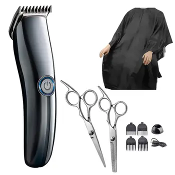 Men Barber Tools USB Electric Trimmer Hair Clipper Set Black Haircut Cloth Scissors Kits Hair Styling Tool Dropshipping TSLM1
Men Barber Tools USB Electric Trimmer Hair Clipper Set Black Haircut Cloth Scissors Kits Hair Styling Tool Dropshipping TSLM1