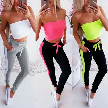 Fashion Women Sports Pants Belt Drawstring Side Stripe Skinny Slim Sweatpants Trousers Casual Elastic Waist Sportswear Bottoms
Fashion Women Sports Pants Belt Drawstring Side Stripe Skinny Slim Sweatpants Trousers Casual Elastic Waist Sportswear Bottoms