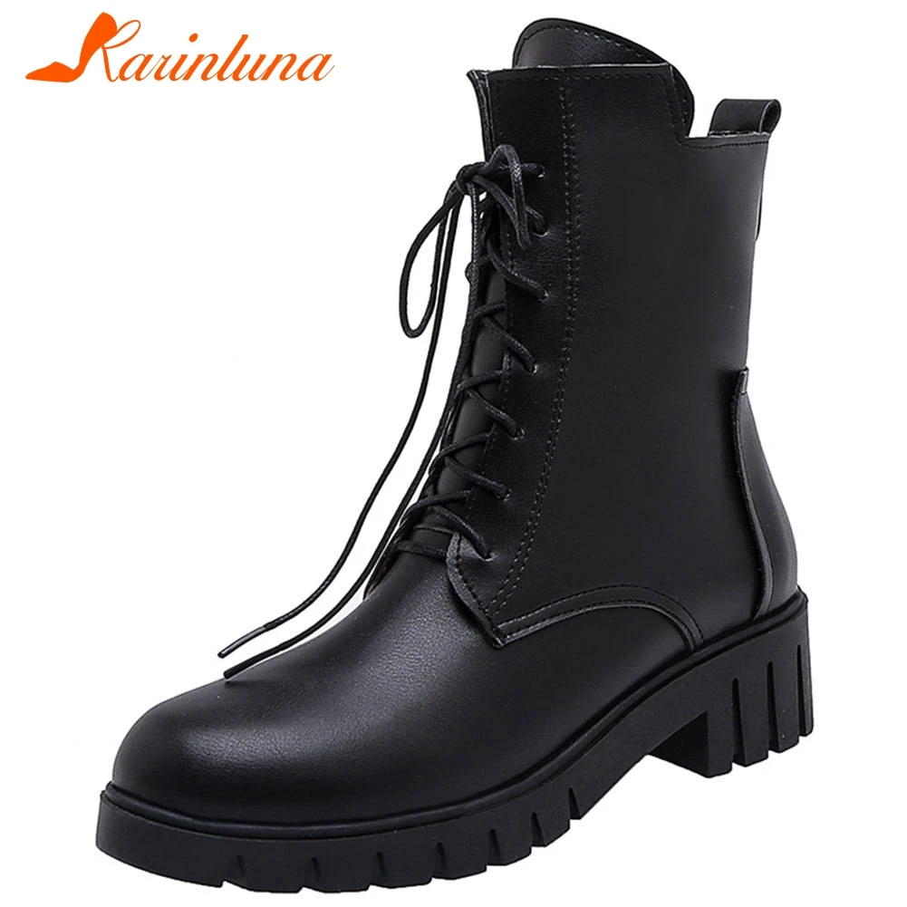 Karinluna New Arrivals Hot Dropship Large Size 43 Chunky Heels Ankle Boots Women Shoes Woman Lace Up Casual Shoes Women Boots
Karinluna New Arrivals Hot Dropship Large Size 43 Chunky Heels Ankle Boots Women Shoes Woman Lace Up Casual Shoes Women Boots