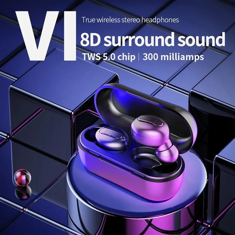 TWS 5.0 Wireless Bluetooth Headset Binaural Sports Running Mini Earplugs Can Support IOS and Android Support Multiple Playback
TWS 5.0 Wireless Bluetooth Headset Binaural Sports Running Mini Earplugs Can Support IOS and Android Support Multiple Playback