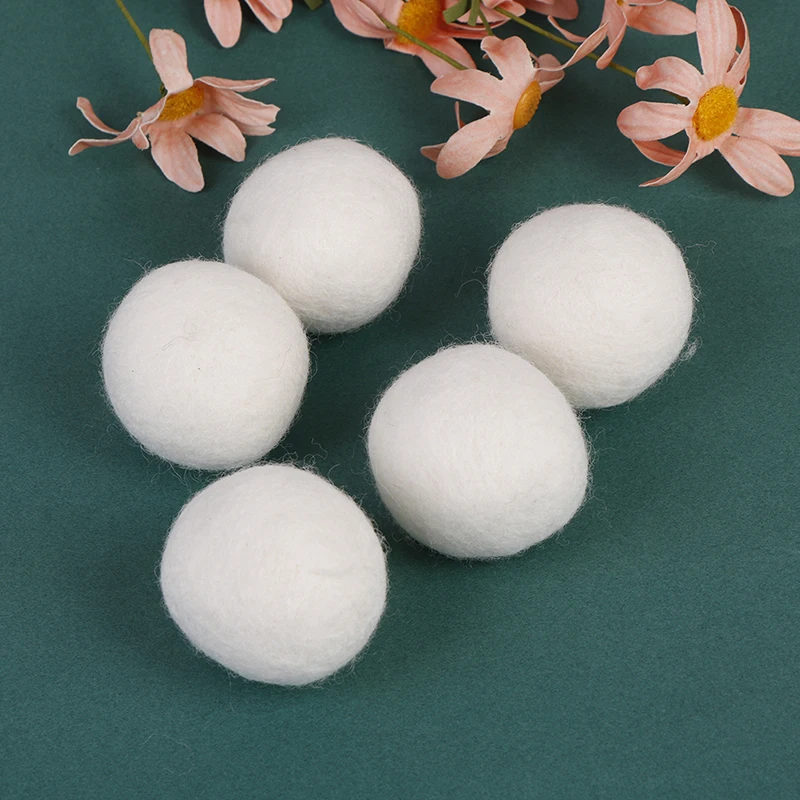 5pcs/pack Clean Ball Reusable Natural Organic sheep Wool Dryer Balls for Laundry Fabric Softener Premium | Дом и сад