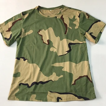 Cotton camouflage men's T-shirt short sleeves for outdoor sports 
Cotton camouflage men's T-shirt short sleeves for outdoor sports