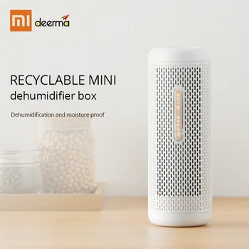 

Xiaomi Deerma Mini Dehumidifier Box Rechargeable Portable Quiet Deshumidificador Closet Wardrobe Desiccant Top Moisture Absorber