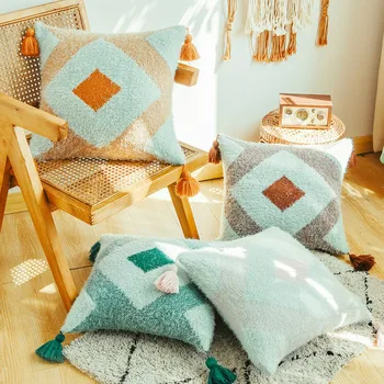 45x45cm Nordic Cushion Cover Square Pillow Case Ins Sofa Feather Tassels Plush Diamond Orange Mint Green Brown Pillow Cover
45x45cm Nordic Cushion Cover Square Pillow Case Ins Sofa Feather Tassels Plush Diamond Orange Mint Green Brown Pillow Cover